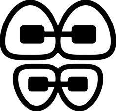 Dental Device Stencil Svg Design File, Free Vectors File